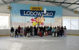 Wyjazd na Lodowisko w Mielcu Podczas Ferii zimowych zorganizowanych przez M-GOK w Osieku. 