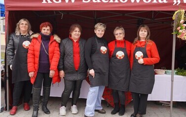 KGW Suchowola podczas Śniadania Wielkanocnego w Osieku. 